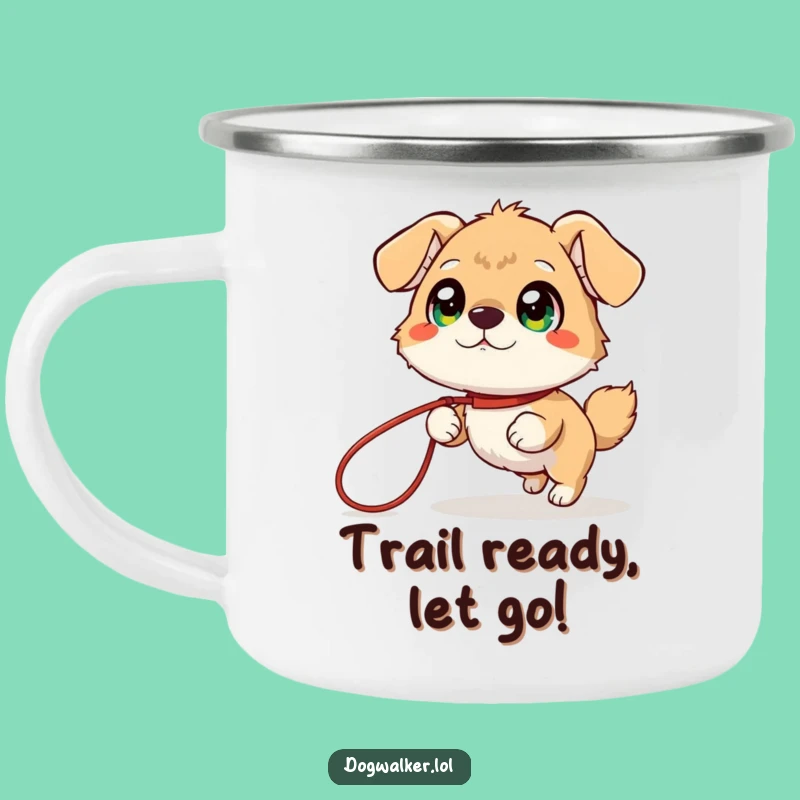 Funny Giggling Animal Enamel Mug: Outdoor Humor Gift