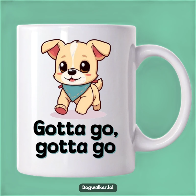 Funny Energetic Dog Mug: Fast Runner Pup, Hilarious Dog Walker Gift