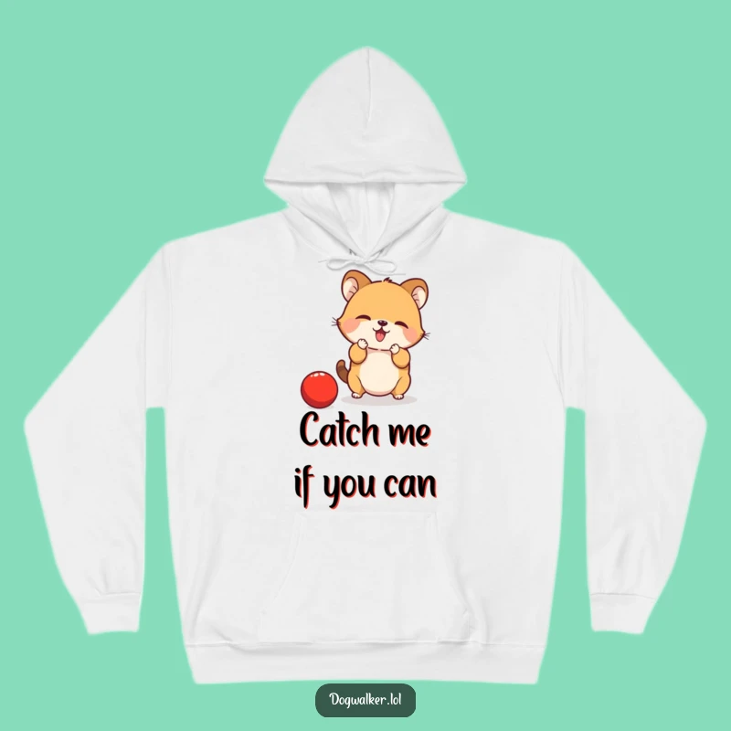 Funny Animal Chase Hoodie: Cozy and Energetic Gift