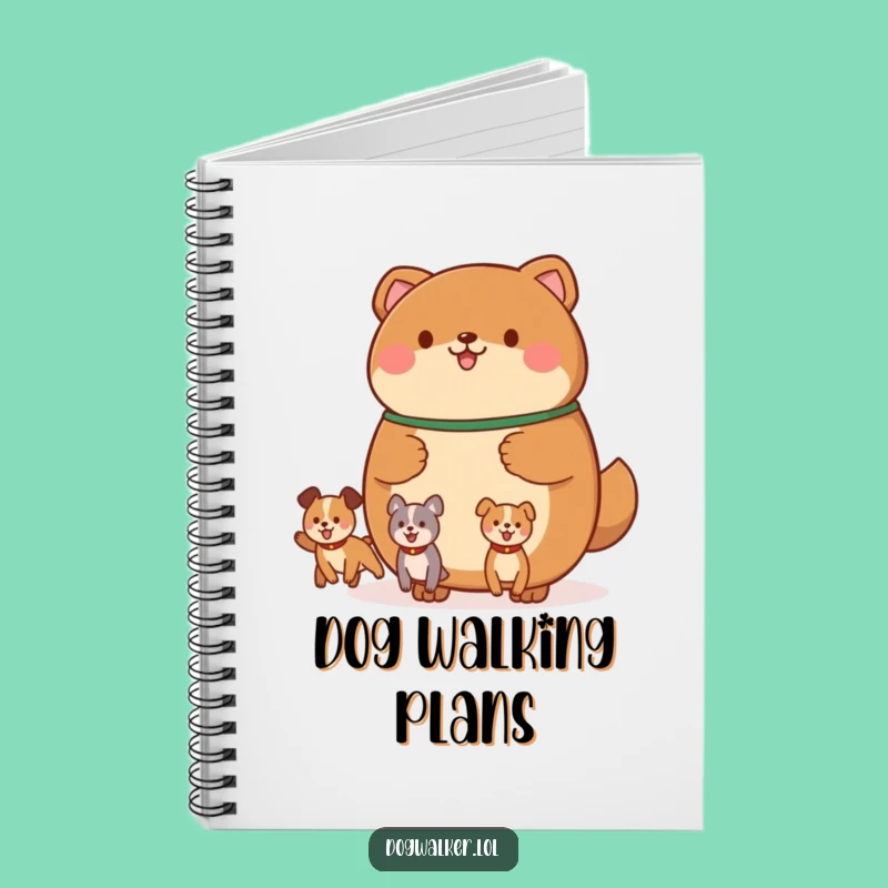 Funny Dog Walker Animal Notebook: Jot Down Pet Adventures and Ideas
