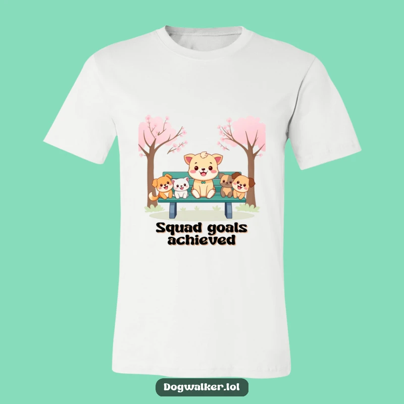 Funny Park Animal T-Shirt: Cheerful Dog Days Tee, Funny Gift